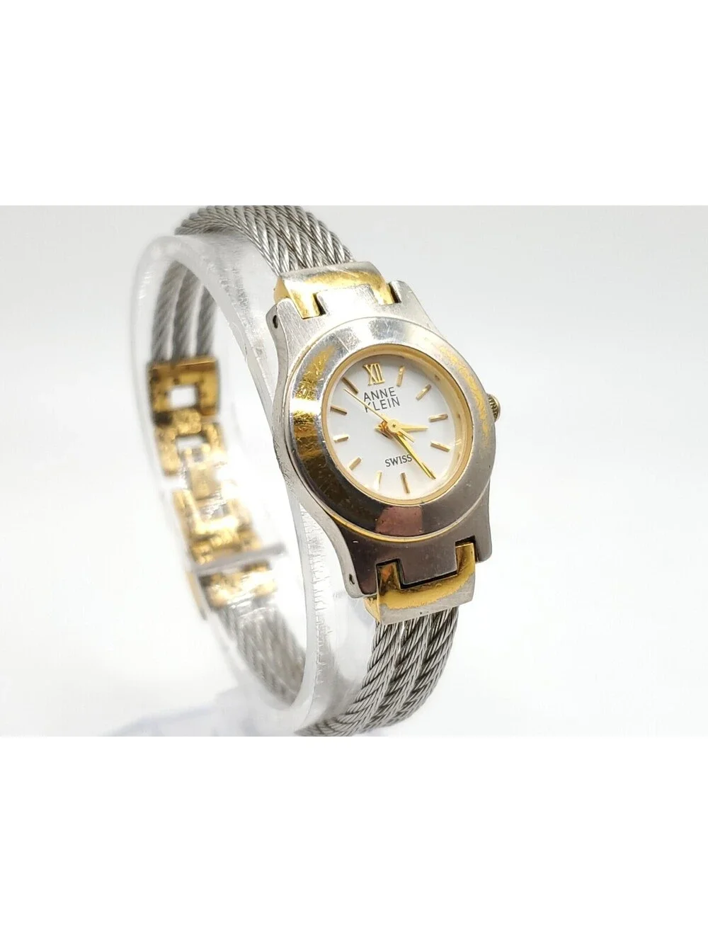 Anne Klein Quartz Watch Women New Battery Two-Tone 22mm